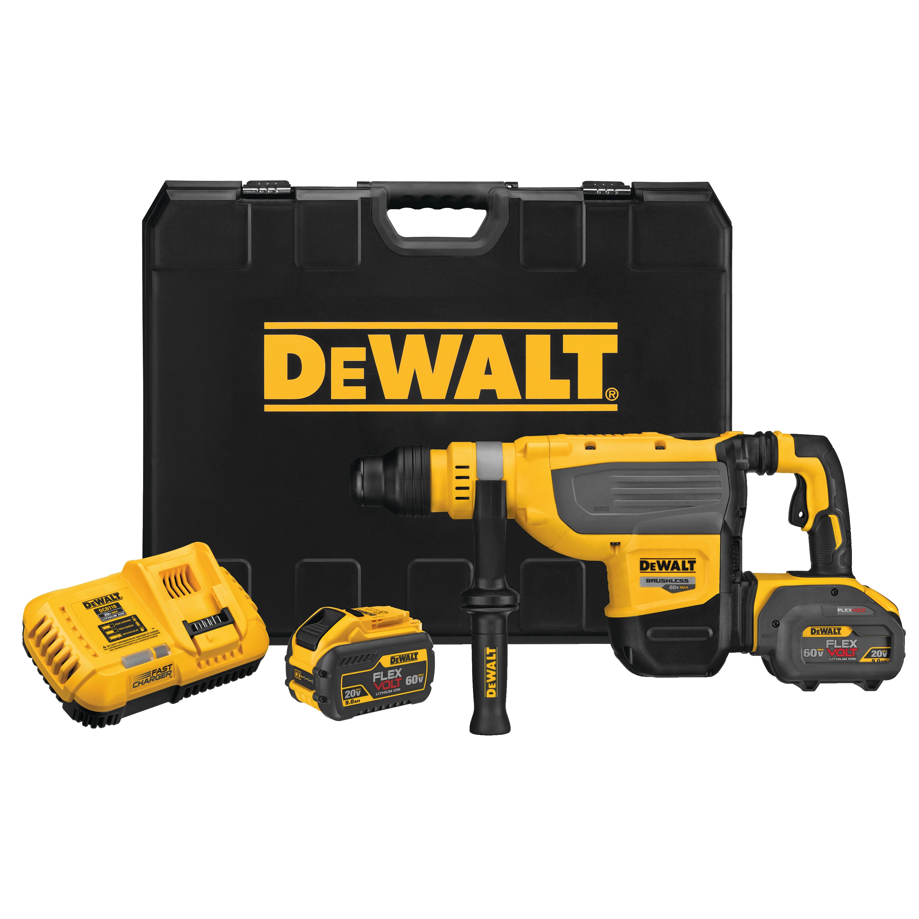 DeWalt 60V MAX* 1-7/8in Brushless Cordless SDS MAX Combination Rotary Hammer Kit - Rotary & Demolition Hammer Drills